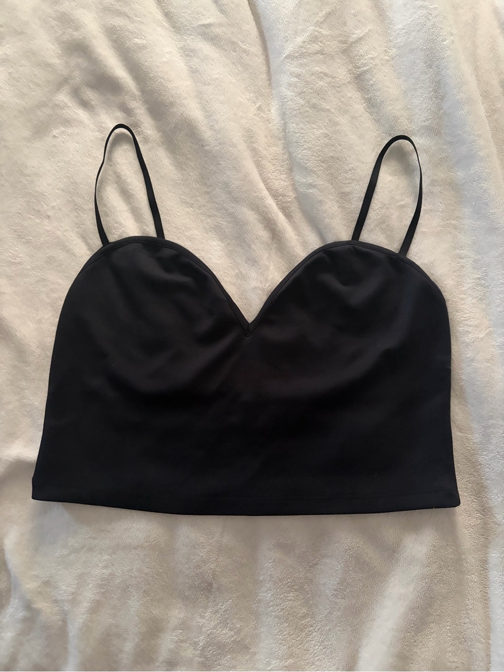 Zara Black Cropped Tank